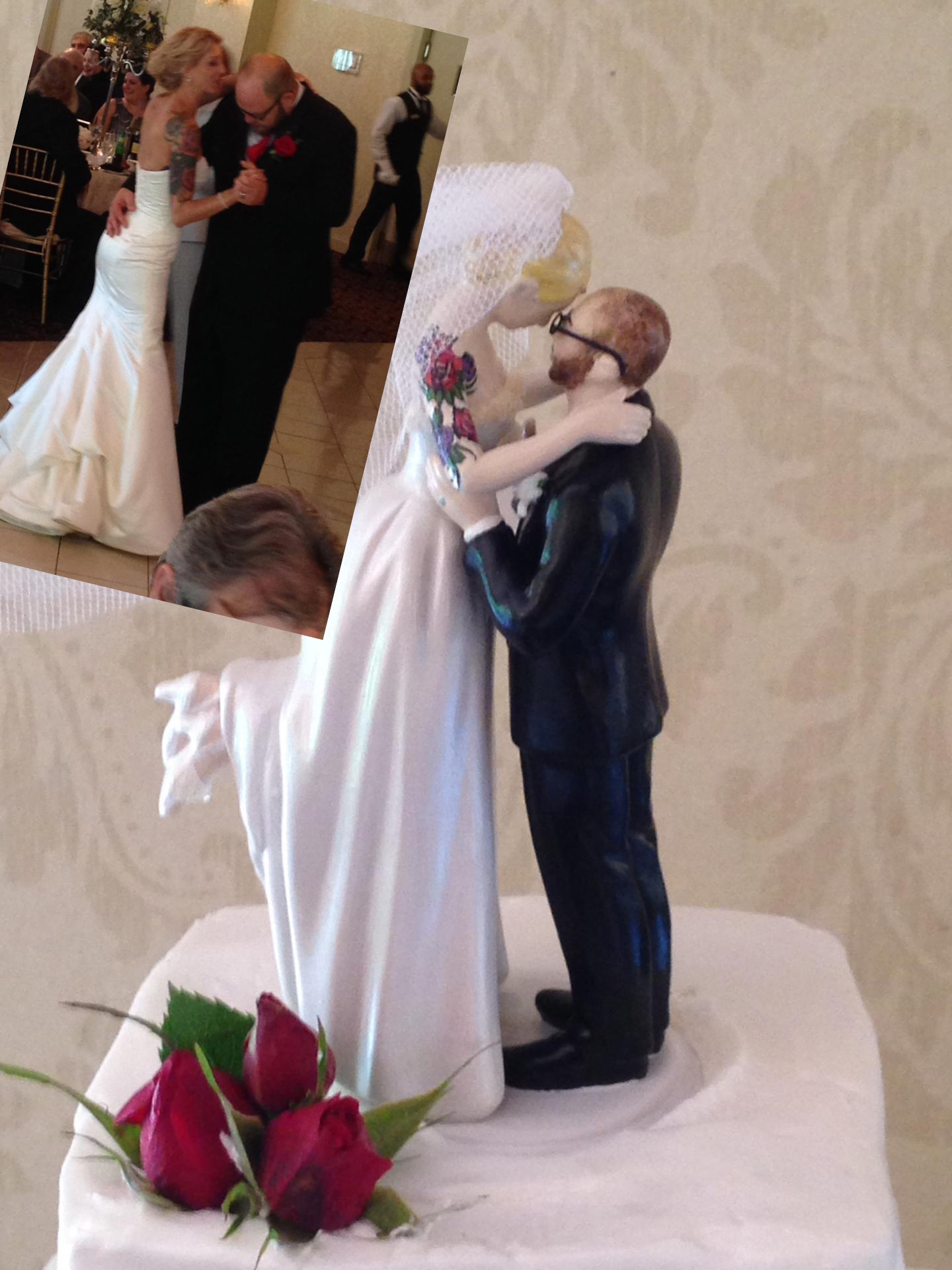 Custom Balding Wedding Topper