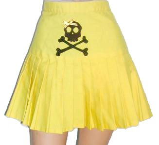 Yellow Skull Skirt