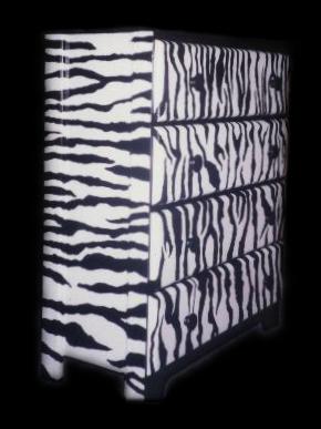 Zebra Print Dresser