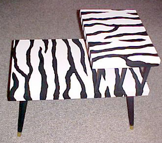 Zebra Print Table