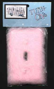 Pink Fur Switch Plate